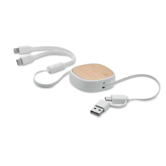 BambooFlex Retractable Charging Cable