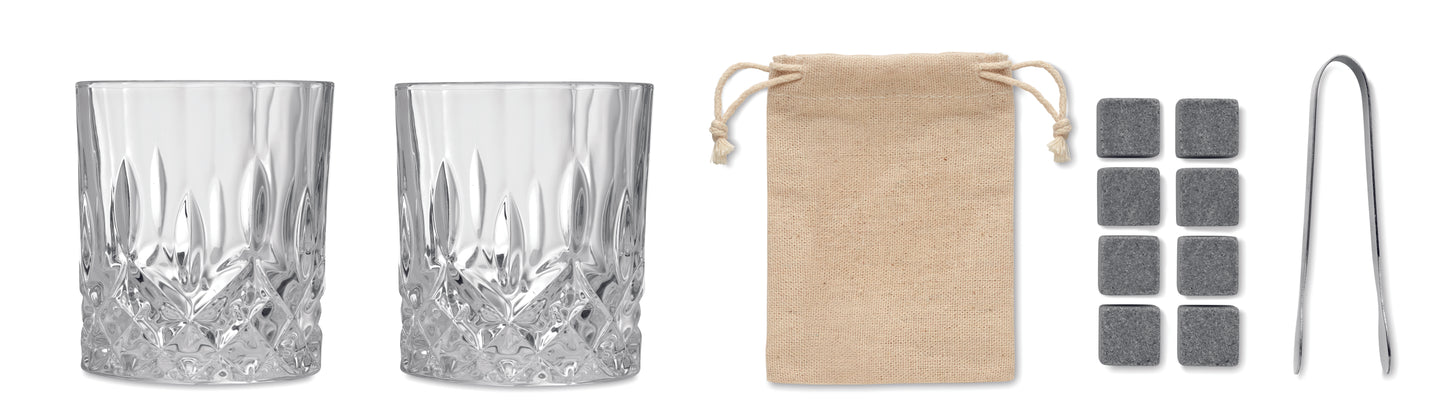 Luxe Bamboo Glass Set
