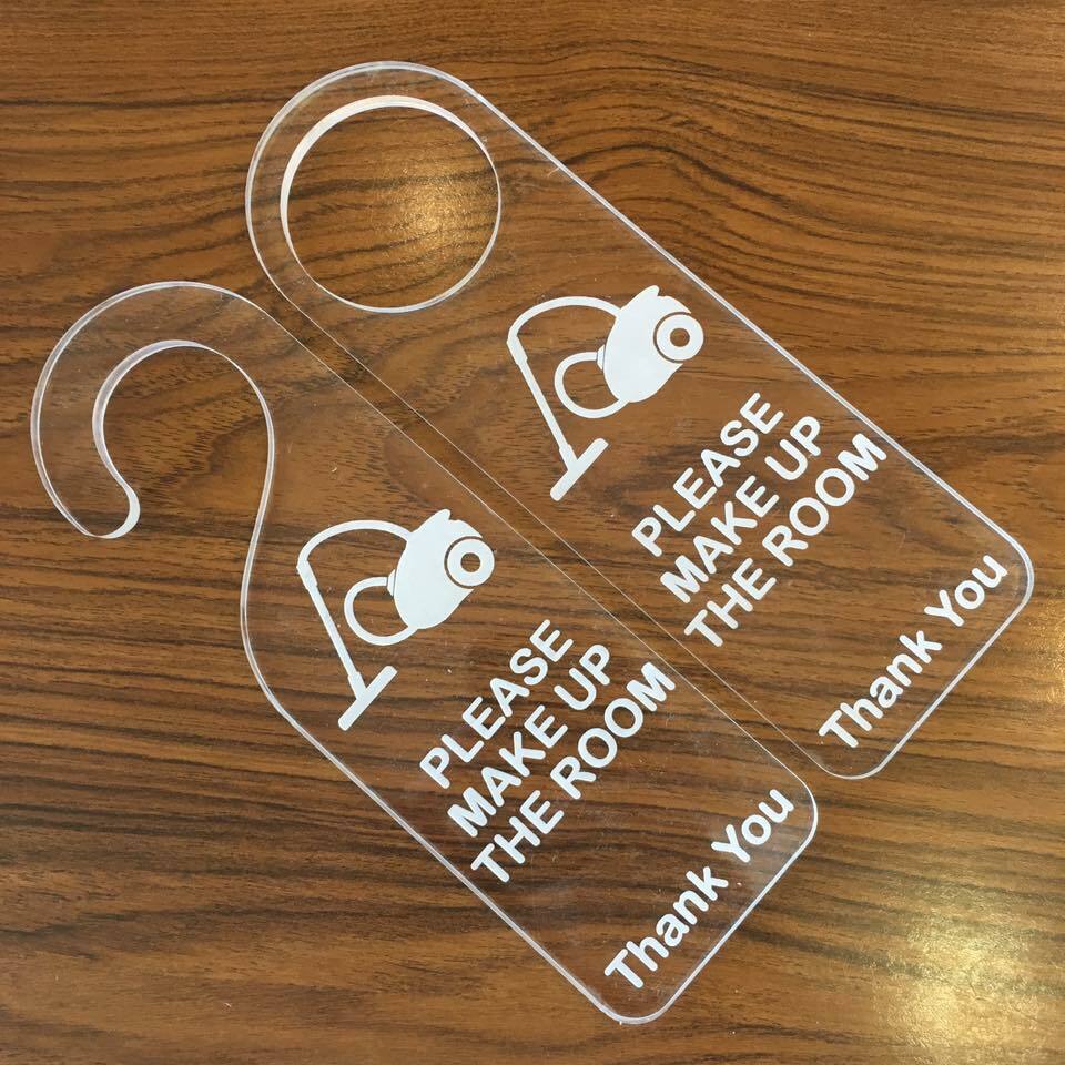 Custom Engraved “Do Not Disturb” Sign — Wood or Acrylic