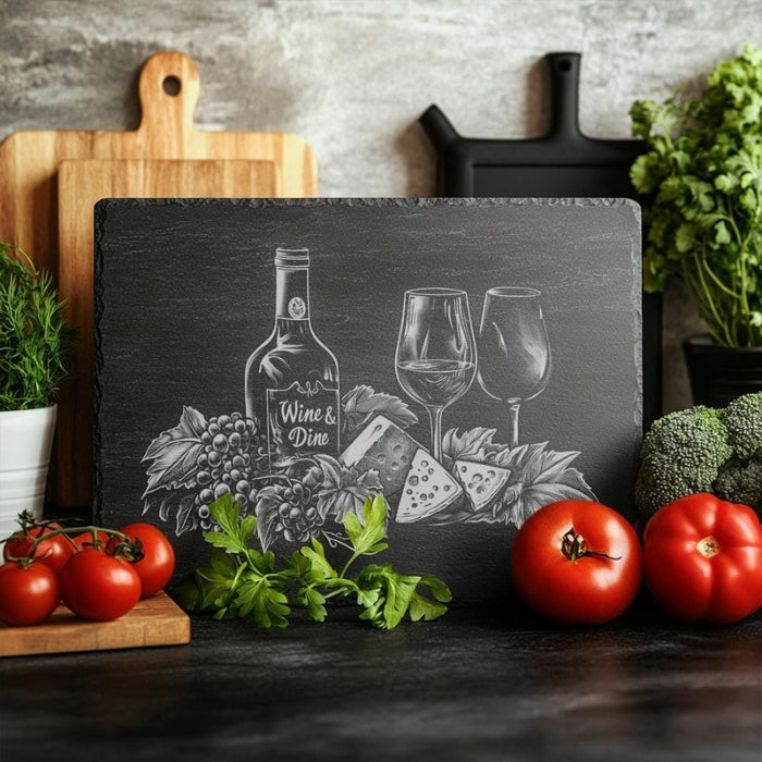 Engraved Slate Serving Board — 20cm x 30cm