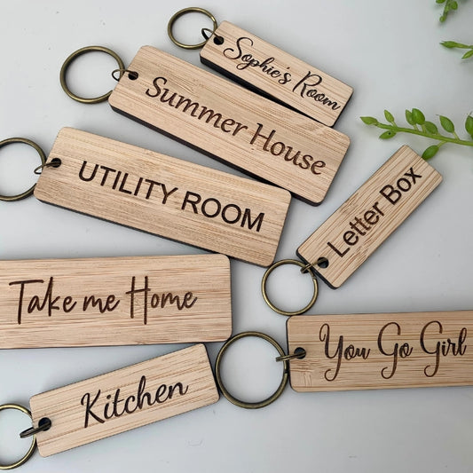 Custom Engraved Room Number Signs — Wood or Acrylic