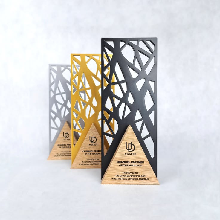 Custom Laser-Cut Corporate Award — Wood & Acrylic