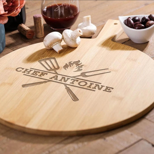 Bamboo Cutting Board with Hanging Cord