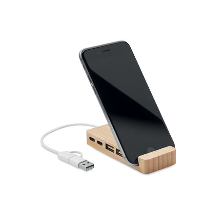 Hub USB b'4 Portijiet BambooConnect 