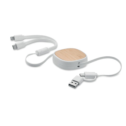 BambooFlex Retractable Charging Cable