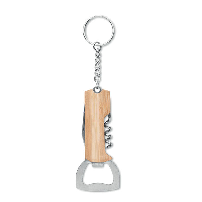Bamboo Multi-Tool Key Ring