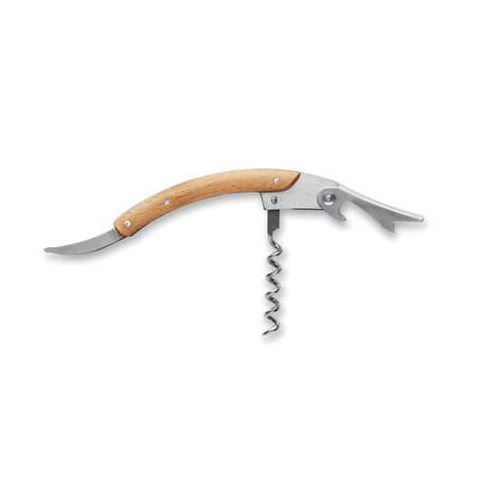 Sikkina Sommelier Blaiter Stainless b'wiċċ tal-bambu