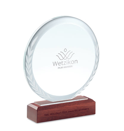 Eternal Circle Crystal Plaque