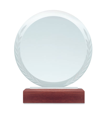 Eternal Circle Crystal Plaque