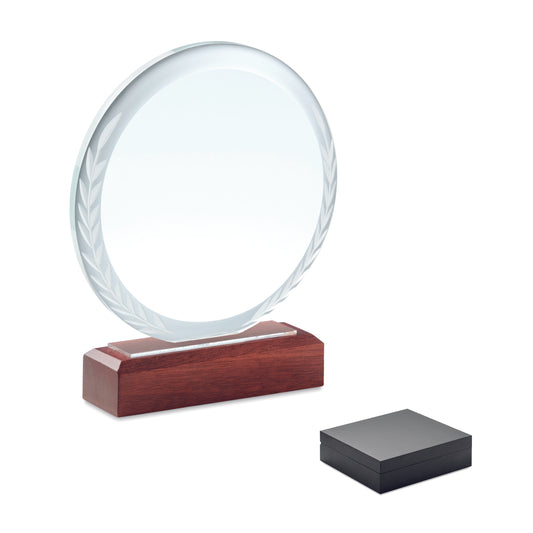 Eternal Circle Crystal Plaque