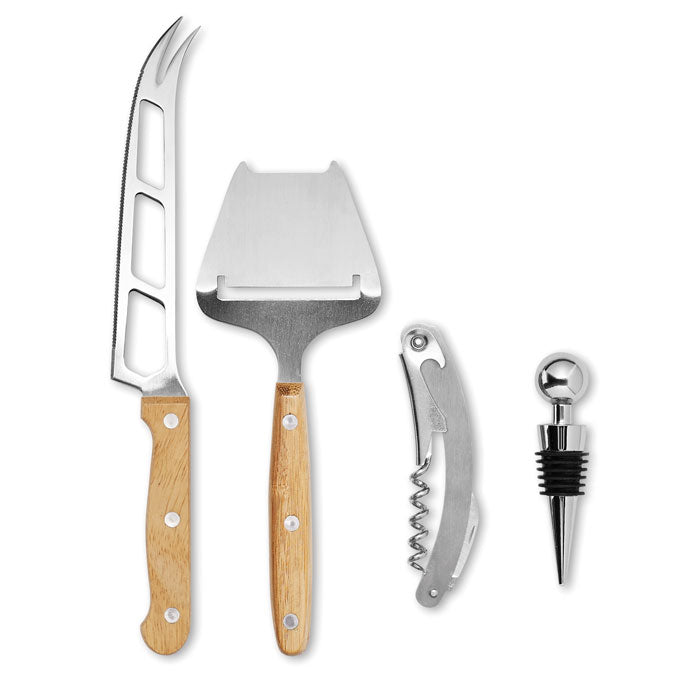 Bamboo Wine & Cheese Set