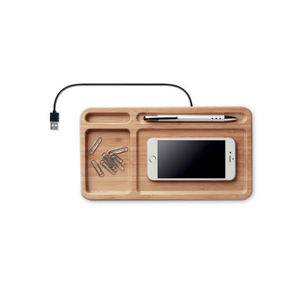 BambooCharge Desk Organizer