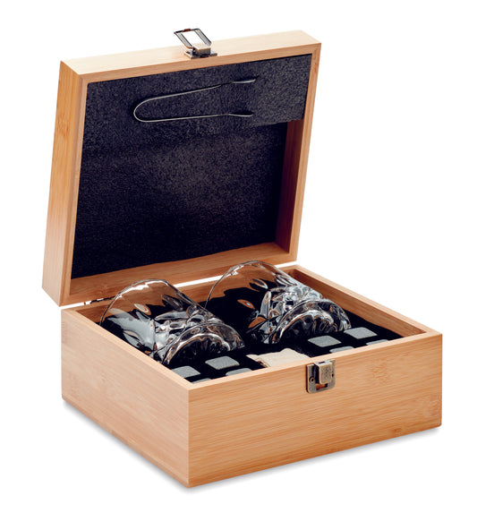 Luxe Bamboo Glass Set