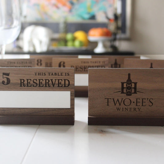 Wood & Acrylic Reserved Signs