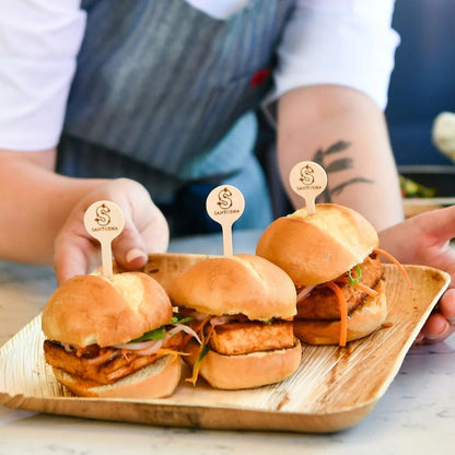 Custom Engraved Wooden Food Picks