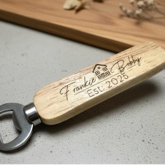 Oak Handle Bottle Opener